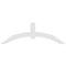 Ekena Millwork Archdale Architectural Grade PVC Gable Bracket, 84"W x 28"H x 2"D x 6"F, 8/12 Pitch GBP084X28X0206ARC00 - alternate 5